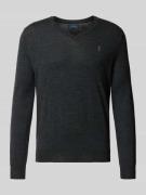Polo Ralph Lauren Strickpullover aus Merinowolle mit V-Ausschnitt in A...