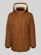 MCNEAL Parka mit Teddyfell und Pattentaschen in Terra, Größe M