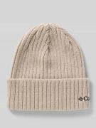 COLUMBIA Beanie mit Label-Stitching in Kitt, Größe 1