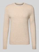 MCNEAL Strickpullover aus Woll-Mix mit Kaschmir-Anteil in Kitt Melange...