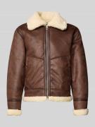 Jack & Jones Regular Fit Jacke in Leder-Optik Modell 'Liverpool' in Du...