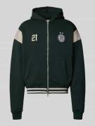 PROHIBITED Sweatjacke mit Kapuze in Dunkelgruen, Größe L