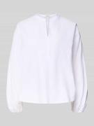 OPUS Regular Fit Bluse mit Tunikakragen Modell 'Flandi' in Weiss, Größ...