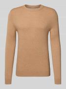 MCNEAL Strickpullover aus Woll-Mix mit Kaschmir-Anteil in Camel Melang...