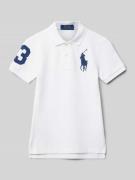 Polo Ralph Lauren Teens Slim Fit Poloshirt mit aus reiner Baumwolle in...