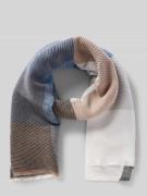 More & More Schal in Strick-Optik in Bleu Melange, Größe 1