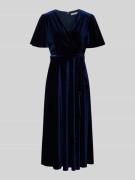 Christian Berg Cocktail Cocktailkleid mit V-Ausschnitt in Dunkelblau M...