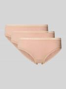 Sloggi Slip mit Spitzenbesatz Modell 'GO' im 3er-Pack in Beige, Größe ...