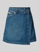 Calvin Klein Jeans Jeansrock in Wickel-Optik mit Label-Detail in Jeans...