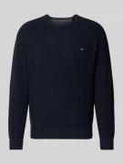 Fynch-Hatton Strickpullover aus reiner Baumwolle in Marine, Größe L