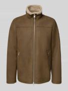 CINQUE Jacke in Leder-Optik Modell 'BARROW' in Dunkelbraun, Größe M