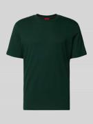 HUGO Regular Fit T-Shirt aus reiner Baumwolle Modell 'DERO' in Dunkelg...