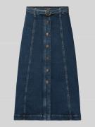 JOOP! Midirock mit Knopfleiste Modell 'Risa' in Blau, Größe 34