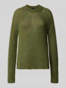JOOP! Strickpullover mit Rundhalsausschnitt Modell 'KARA' in Dunkelgru...