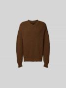 MM6 Maison Margiela Relaxed Fit Pullover mit Woll-Anteil in Mittelbrau...