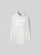 MM6 Maison Margiela Relaxed Fit Freizeithemd mit Logo-Detail in Weiss,...