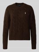 Polo Ralph Lauren Strickpullover mit Zopfmuster und Rundhalsausschnitt...