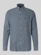 bugatti Freizeithemd mit Knopfleiste in Marine, Größe L