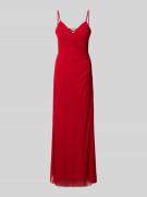 TROYDEN COLLECTION Maxikleid mit Herz-Ausschnitt in Rot, Größe 32