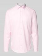 SEIDENSTICKER Slim Fit Business-Hemd mit Knopfleiste in Rose, Größe 38