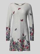 Apricot Regular Fit Kleid in Strick-Optik in Hellgrau, Größe L