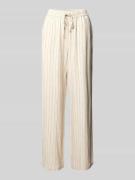 Soyaconcept Straight Leg Hose aus Viskose-Leinen-Mix Modell 'POULA' in...