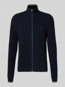 Tommy Hilfiger Regular Fit Strickjacke aus reiner Baumwolle in Marine,...