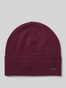 BOSS Beanie aus Schurwoll-Kaschmir-Mix Modell 'LARI' in Bordeaux, Größ...