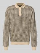 Blend Strickpullover mit Polokragen Modell 'BAO POLO KNIT' in Offwhite...