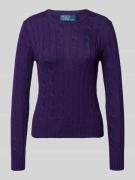 Polo Ralph Lauren Strickpullover mit Label-Stitching Modell 'JULIANNA'...