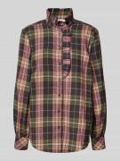 Christian Berg Woman Regular Fit Hemdbluse mit Rüschen in Dunkelgruen,...