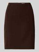 Christian Berg Woman Knielanger Rock mit Nahtreißverschluss in Schoko,...