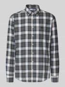 Fynch-Hatton Freizeithemd mit Knopfleiste in Oliv, Größe 4XL