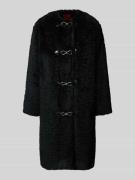 HUGO Regular Fit Teddy-Mantel mit Klickverschluss Modell 'MELJA' in Bl...