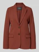 s.Oliver BLACK LABEL Regular Fit Blazer aus Twill in Rostrot, Größe 34