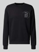 Blend Sweatshirt mit Label-Detail Modell 'FLORIAN' in Black, Größe 3XL