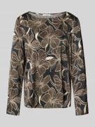 Marc O'Polo Regular Fit Langarmbluse aus Viskose-Mix in Dunkelgrau, Gr...