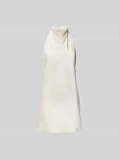 ROTATE Knielanges Kleid mit Neckholder in Weiss, Größe 36