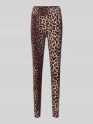 OH APRIL Leggings im Allover-Look Modell 'Rita' in Mittelbraun, Größe ...