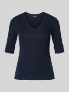 Lauren Ralph Lauren T-Shirt mit V-Ausschnitt Modell 'JUDY' in Dunkelbl...
