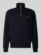 Polo Ralph Lauren Sweatshirt mit Stehkragen in Black, Größe L