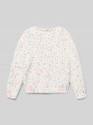 Only Regular Fit Strickpullover mit Allover-Muster Modell 'LUDI' in Ec...