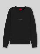 HUGO Oversized Sweatshirt aus Baumwoll-Mix Modell 'DADSINO' in Black, ...