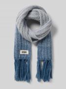 Drykorn Schal mit Label-Detail und Fransen Modell 'RISHA' in Hellblau ...