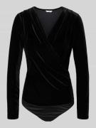 mbyM Body in Wickel-Optik Modell 'Lione' in Black, Größe S