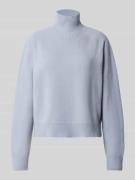 Drykorn Strickpullover mit Stehkragen in Hellblau Melange, Größe L