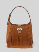 Lauren Ralph Lauren Handtasche mit Fransen und Tragehenkel in Cognac, ...