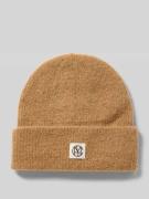 MSCH Copenhagen Beanie mit Alpaka-Anteil und Label-Patch in Camel, Grö...