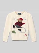 Polo Ralph Lauren Kids Strickpullover mit Motiv und Rundhalsausschnitt...