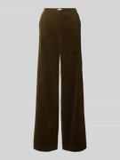 Marc O'Polo Wide Leg Cordhose aus reiner Baumwolle in Khaki, Größe 36